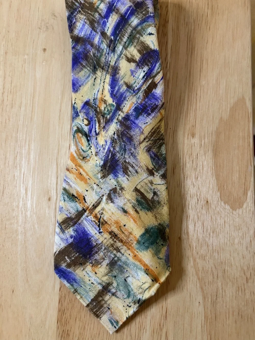 ‼️RARE‼️ Havana Fashion Abstract Pattern Multicolor Tie Viscose MADE in IRELAND!
